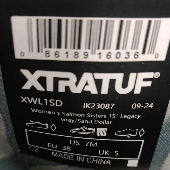 XTRATUF Salmon Sisters 15" Gray Boots - Picture 11 of 13